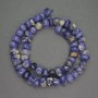 Faceted natural sodalite beads, 8mm diameter, 40 cm length