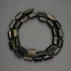 Sun Obsidian Natural Stone Beads, Faceted Cylindrical, 8x13mm, hole diameter 3mm, length 40cm ±