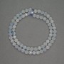 Natural Aquamarine Gemstone Beads, Faceted Round Beads, diameter 5 mm, length 39 cm
