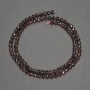 Garnet natural stone beads, faceted round bead, diameter 4 mm, length 39 cm