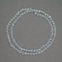 Faceted Topaz Coin Beads, Natural Stone, 4x3 mm diameter, 40 cm length