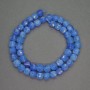 Beads of natural stone Apatite (imit.) faceted cube, diameter 7mm+-, length 40cm+