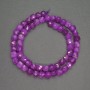 Beads of natural tourmaline, faceted cube, diameter 7mm ±, length 40cm ±