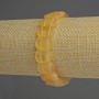 Faceted citrine bracelet with link beads, diameter 14x10 mm, length 18 cm, elastic