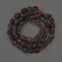 Garnet rondelle beads, 8–10×6 mm, on a thread, length 39 cm+