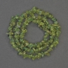 Chrysoprase chips beads, 5×3 mm, on thread, length about 40 cm