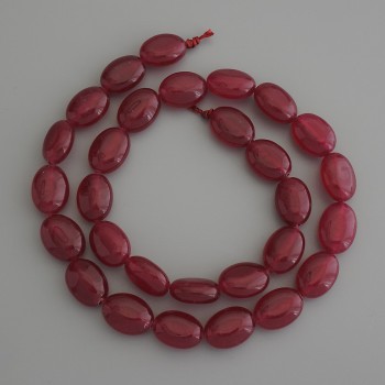 Tourmaline Beads, Oval, 14x10mm diameter ± on thread, length 39cm+