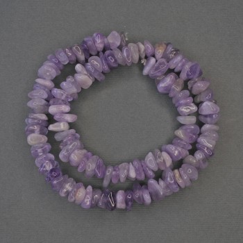 Amethyst Chip Beads 10x3mm on thread, length 39 cm+