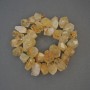 Citrine natural stone beads, multifaceted, diameter 14-18 x 11-14 mm, length 39 cm +/-