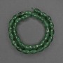 Chrysoprase faceted grain beads, diameter 12×7.5 mm, on a thread, length 37 cm+
