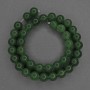 Chrysoprase Beads, Smooth Balls, 10 mm Diameter ± on Thread, Length 37 cm ±