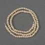 Beads of natural freshwater pearls, 3–3.5×3.5–4 mm, length 33 cm on a thread