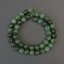 Emerald Beads Smooth Ball, 8.5 mm diameter, 39 cm length on thread