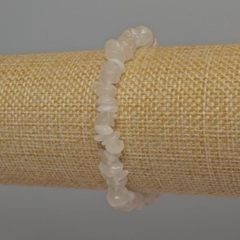 Adularia Chip Bracelet, 7×2 mm chips, 18 mm length, stretch