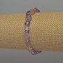 Ametrine Faceted Bracelet, diameter 7-9 x 7 mm, length 18 mm, stretch