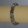 Jasper Tumbled Bracelet, Bead Diameter 10x5 mm ±, Length 18 mm ± Stretch