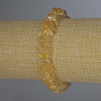Citrine Faceted Bracelet 10x4mm, length 18mm, stretch