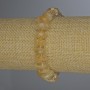 Citrine Faceted Bracelet 9-16×5 mm, length 18 mm, with 3 mm seed beads, elastic