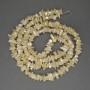 Mother-of-pearl chip beads, diameter 7–14×3–5 mm, length 78 cm ± on fishing line