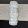 Moonstone bracelet on elastic (synthetic) with rectangular links, 25x13 mm, length 20 cm +/-