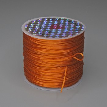Orange craft elastic cord, 30 m spool +