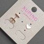 Xuping Heart-Shaped Ball-Stud Earrings, 7×5 mm, ± 18K Gold Plating