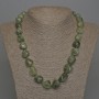 Rutile Quartz Necklace, Natural Stone, Faceted Beads, diameter 15x12 mm ± with clasp, length 50 cm+
