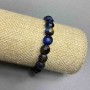 Cat's Eye Bracelet with Faceted Beads 8x6mm, length 18cm, stretch