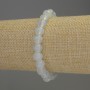 Moonstone bracelet with smooth 8mm beads +/-, length 18mm +/- stretch