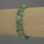 Jade Faceted Bead Bracelet, diameter 10x7 mm ±, length 18 mm ±, stretch