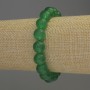 Jade bracelet with smooth beads, 10 mm diameter, 18 mm length, stretch
