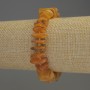 Amber Chip Bracelet 12×3.5 mm with 3 mm beads, length 18 mm, stretch