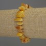 Amber Chip Bracelet with Stretch Base, 8-13×4-5 mm ±, with 3 mm beads ±, length 18 mm ±, stretch