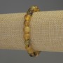 Amber Bracelet with Smooth Beads, 8 mm Diameter ±, 18 mm Length ±, Stretch