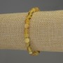 Amber Bracelet with Smooth Beads, 7 mm Diameter +/-, 18 mm Length +/-, Elastic