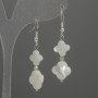Earrings Perlamurt Four-Leaf Clover 10mm+- 12mm+-, length 45mm+-