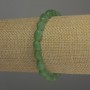 Nephrite Faceted Bead Bracelet, 10x6 mm Beads, 18 cm Length, Stretch