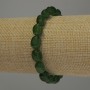 Chrysoprase faceted bracelet, 11x8 mm, 18 cm stretch