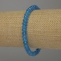 Apatite Rondelle Bracelet, diameter 6×4 mm, length 18 mm, stretch