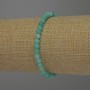 Amazonite bracelet with smooth beads, 4 mm diameter, 18 mm length, stretch