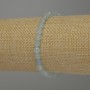 Aquamarine bracelet with faceted beads, 5 mm diameter, 18 cm stretch