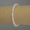 River Pearl Bracelet, diameter 7×5 mm, 5 mm ±, length 18 cm (stretch)