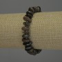 Bronzite Pebble Bracelet, diameter 3-5×10-13 mm ± 18 mm ± stretch