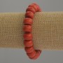 Coral bracelet (imit.) rondelle, diameter 12x8 mm, 18 cm stretch