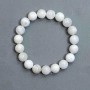 Adularia bracelet, smooth 10mm beads, length 18 cm +/- stretch