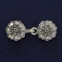 Silver Cardigan Clasp Brooch