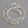 Agate Beads, Natural Stone, Heart-Shaped, Diameter 10x10 mm ± on thread, Length 38 cm+
