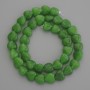 Heart-shaped Chrysoprase Beads, 10x10 mm diameter ± on thread