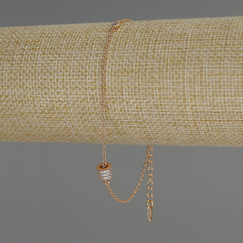 Xuping Bracelet, 18K Gold Plating, Thickness 1.0 mm, Length 19-25 cm with Extender Chain