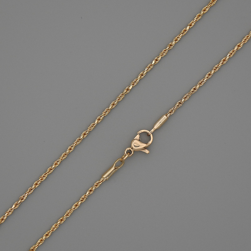 Xuping Chain with 18K Gold Plating, 0.5 mm Thick, 44 cm Length